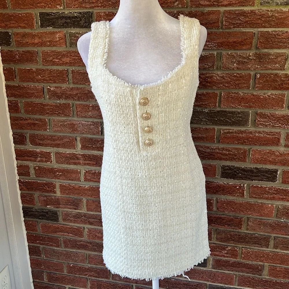 Generation Love Vanessa Tweed Minidress Size Small - Picture 4 of 7